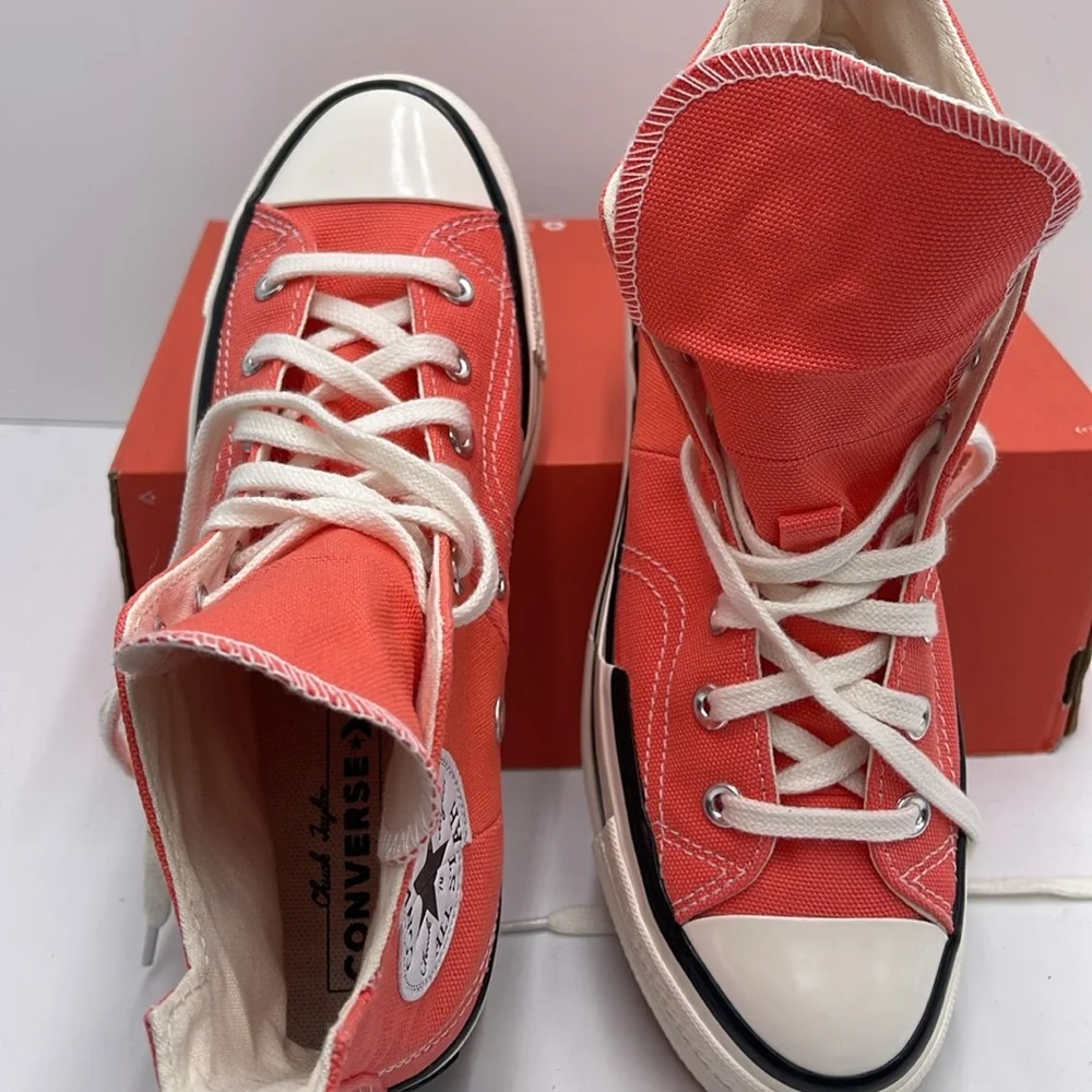 Converse WMNS CHUCK 70 PLUS HI WATERMELON SLUSHY/MHITE/BLACK A06432C Platforms